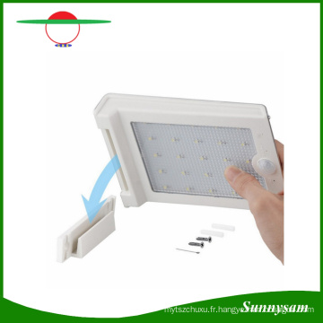 Lumière solaire de mur de capteur de mouvement de 6V 25 LED PIR